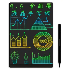 095E 9.5inch Full Screen LCD Writing Tablet Magnetic Graffiti Drawing Board with Stylus, Colorful Handwriting