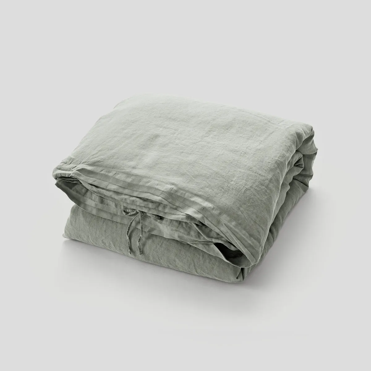 100% Linen Mixed Bedding Set - Stone & Mist