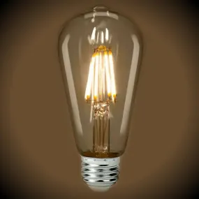 12 Bulb Pack -LED Filament Edison Light Bulb - ST19 Vintage - 4 Watt - 2700K