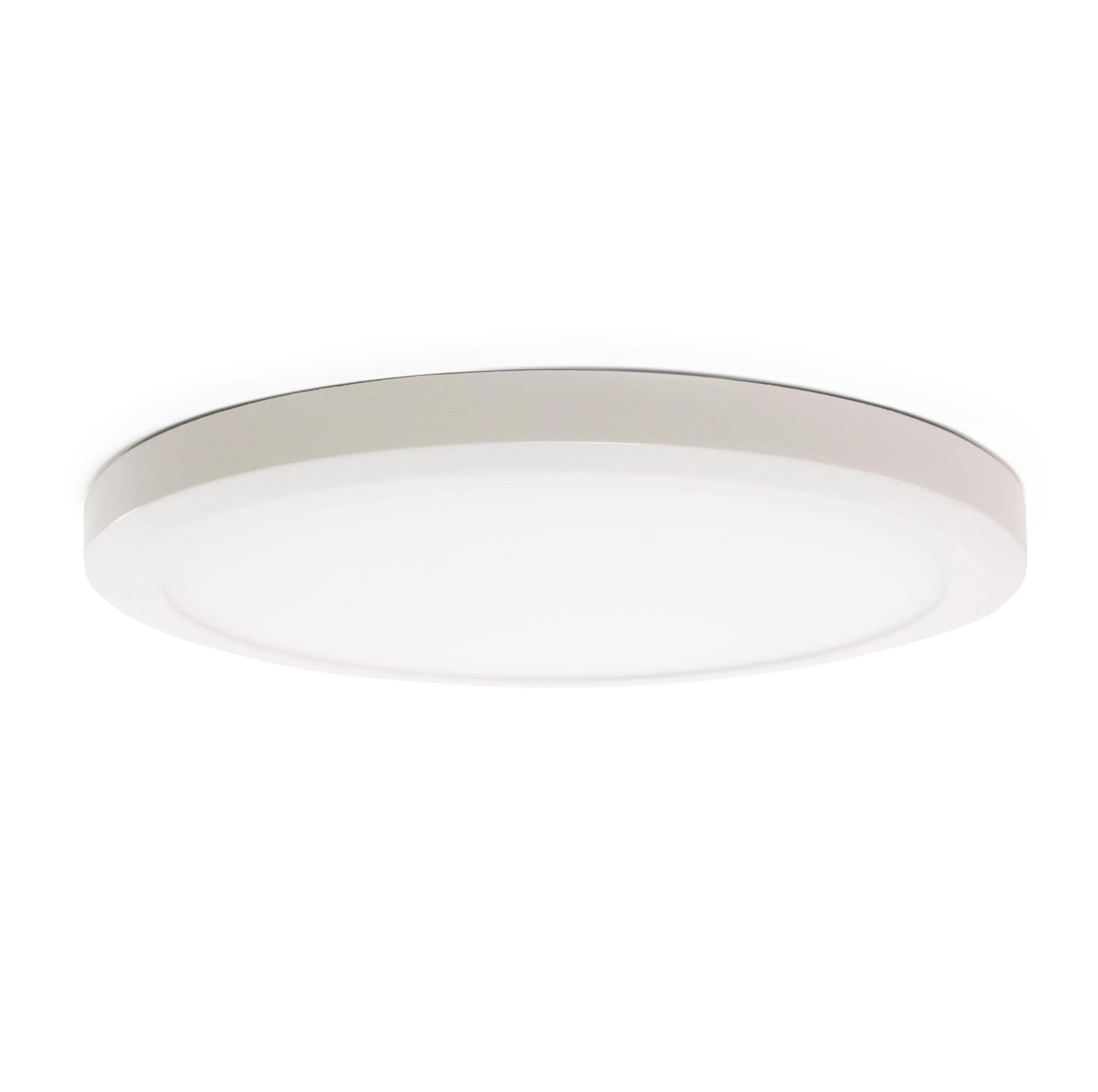 15 Inch Integrated LED Low Profile Flush Mount Ceiling Light, Dimmable, 1650 Lumen, 3K/4K/5K Switch, 90  CRI, White