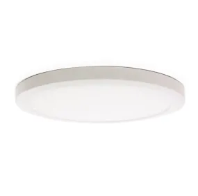 15 Inch Integrated LED Low Profile Flush Mount Ceiling Light, Dimmable, 1650 Lumen, 3K/4K/5K Switch, 90  CRI, White