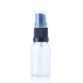 15ml Clear Glass Spray Bottle (Black Atomiser)