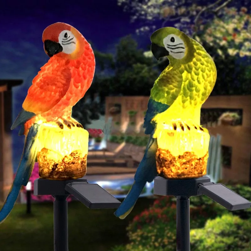 1pc LED Solar Parrot Lawn Light Solar Garden Lights Outdoor Kerst Decoratie Christmas Lights Wedding Decorations Solar Lights