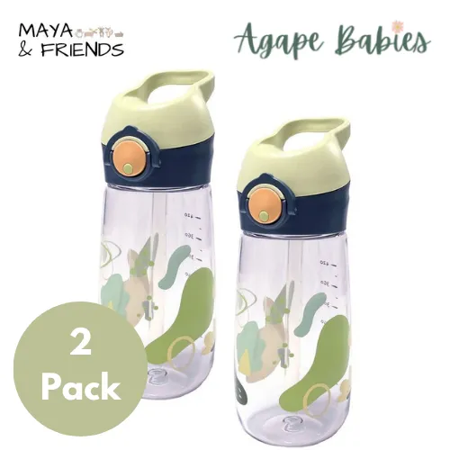 [2-Pack] Maya & Friends Tritan Water Bottle(480ml)- 3 Color