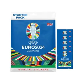 2024 Topps UEFA Euro Stickers Mega Starter Pack (Album   48 Stickers)