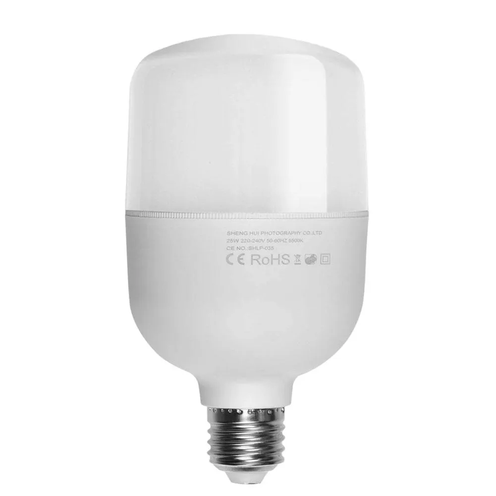 20W Single E27 LED Studio Light Bulb 6500K