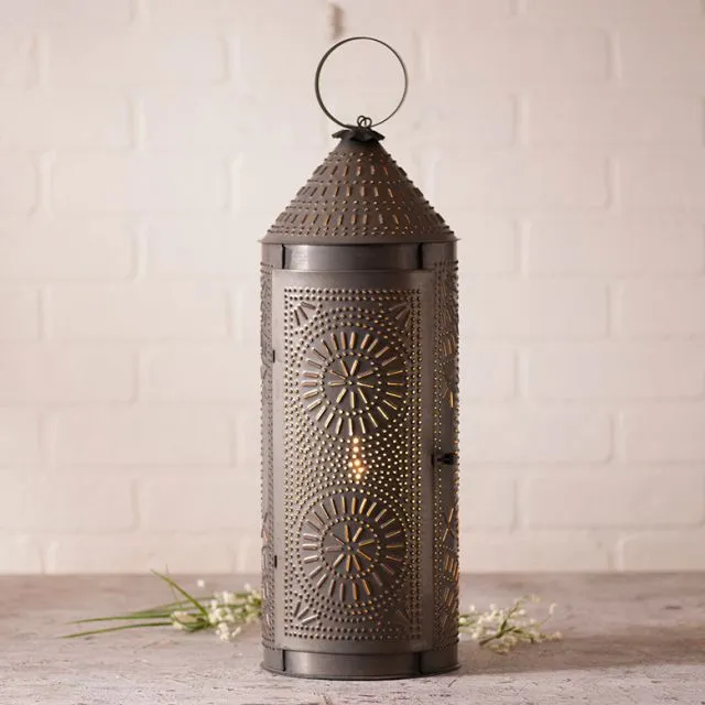 22-Inch Chimney Lantern in Kettle Black