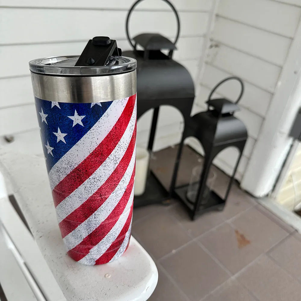 22 oz Bison Tumbler - American Flag