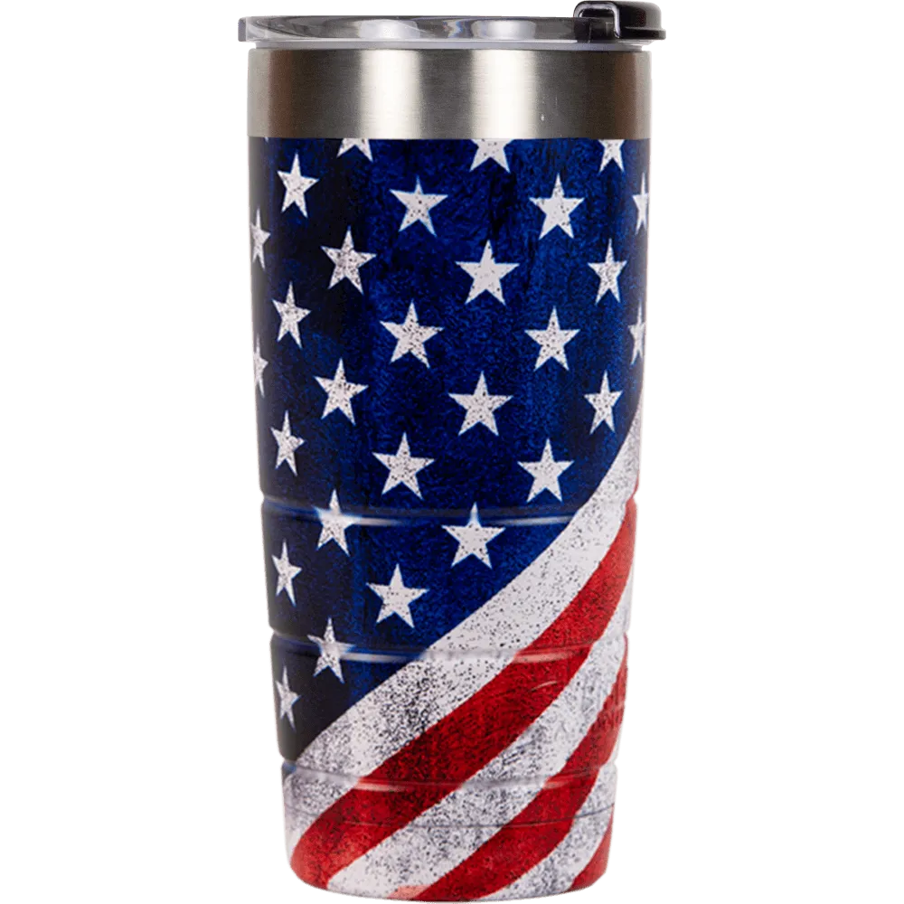 22 oz Bison Tumbler - American Flag