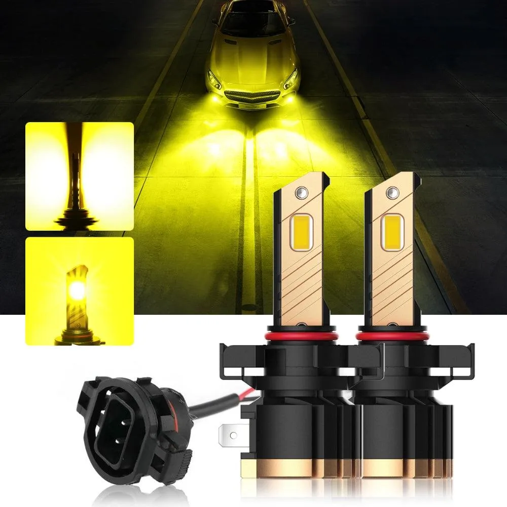 (2pcs/set) Z3 White/Yellow LED Fog Light/DRL BULBS 44W 8000LM