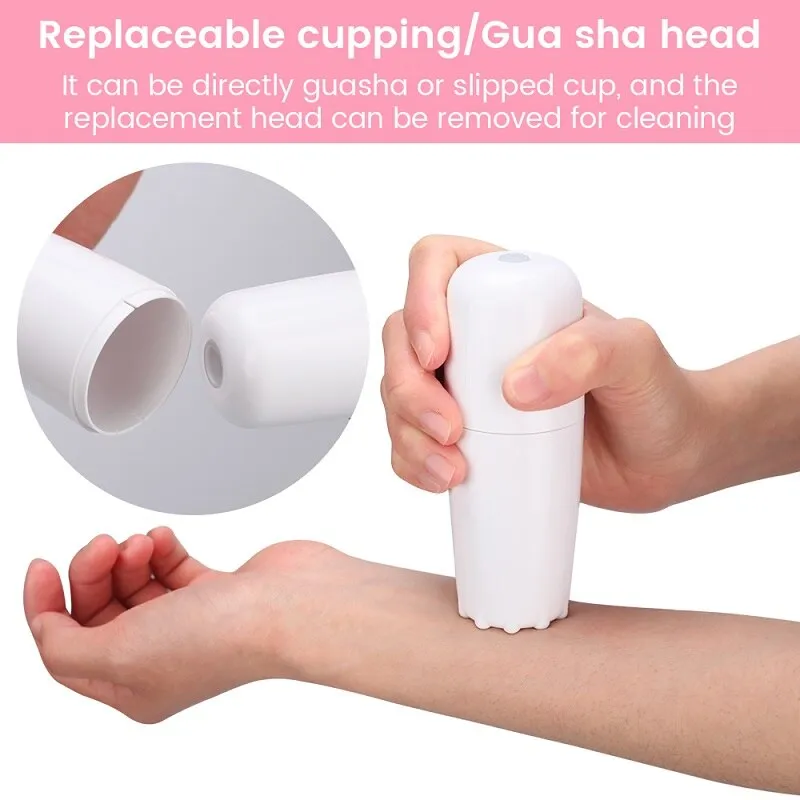 3 In 1 Guasha Multifunction Vacuum Guasha Suction Therapy Rechargeable Cupping Therapy Body Back Neck Relief Massager Scraping