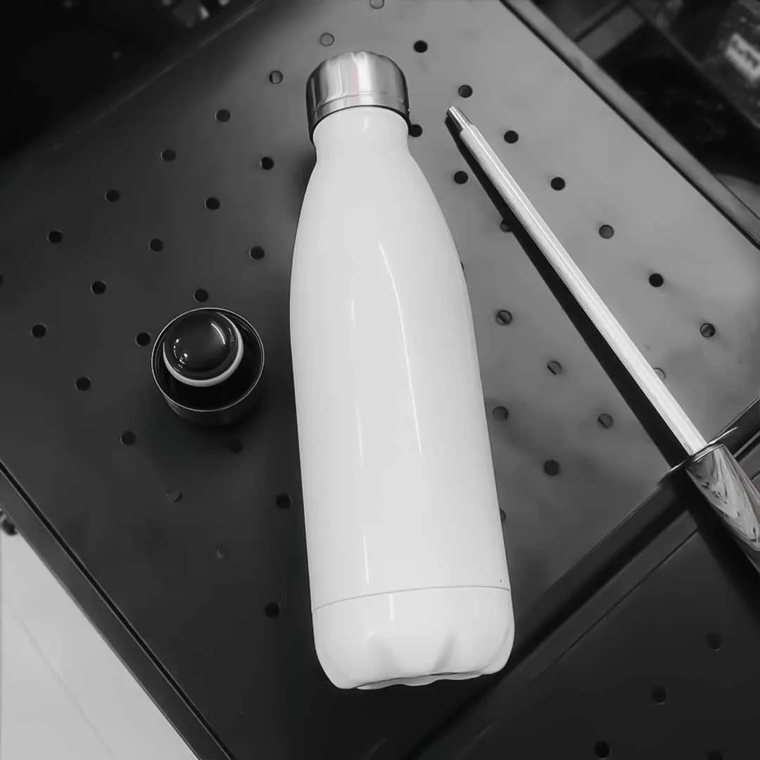 500ML Stainless Steel Water Bottle (White)