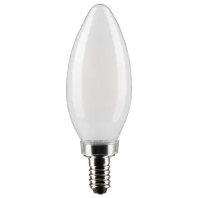 5.5W B11 LED - Frosted - Candelabra Base - 5000K - 500 Lumens - 120V - 2PK