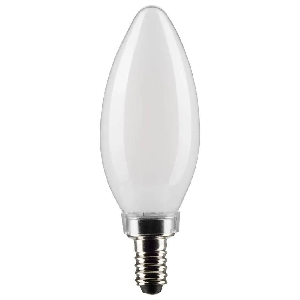 5.5W B11 LED - Frosted - Candelabra Base - 5000K - 500 Lumens - 120V - 2PK