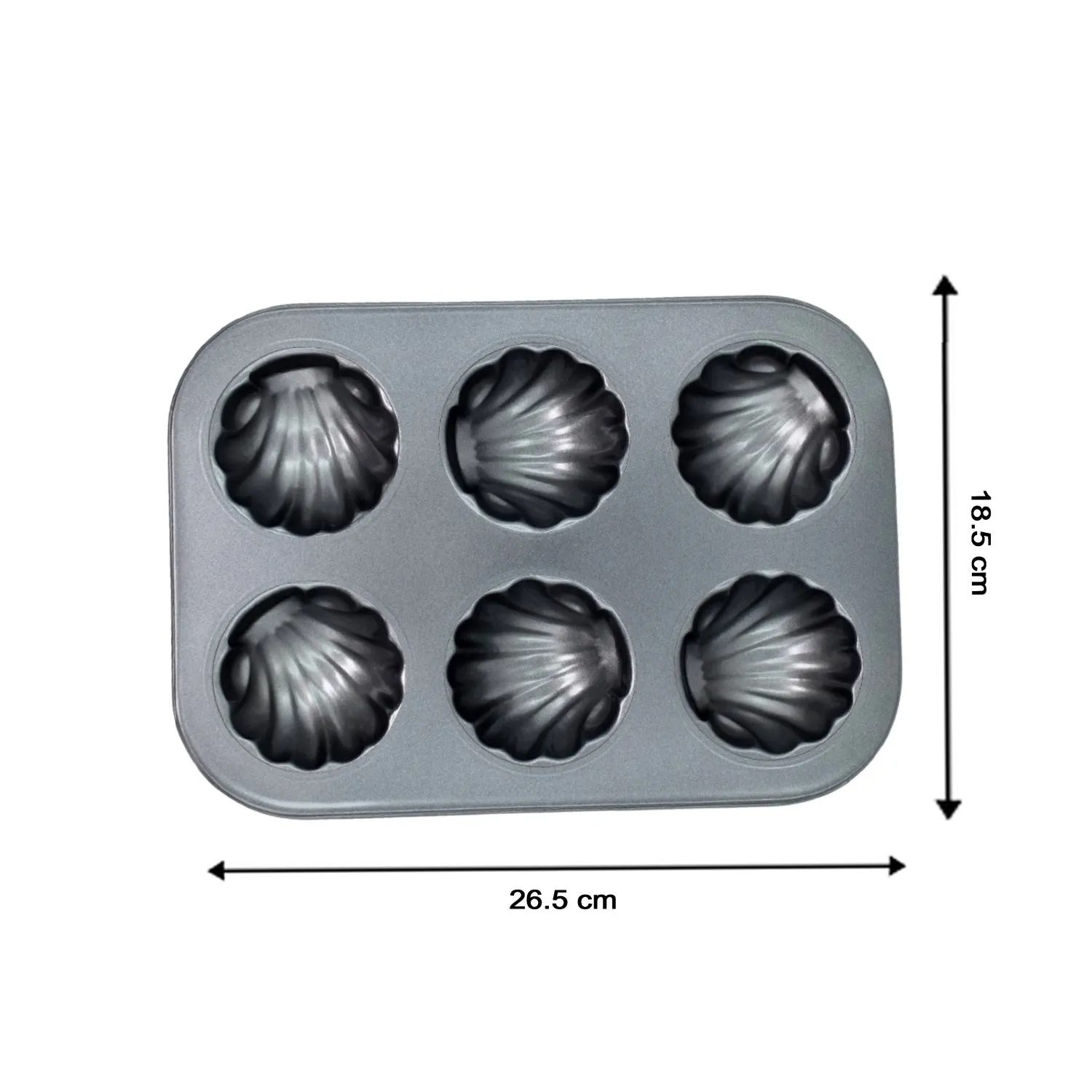 7076 6 slot Non-Stick Muffins Cupcake Pancake Baking Molds Tray