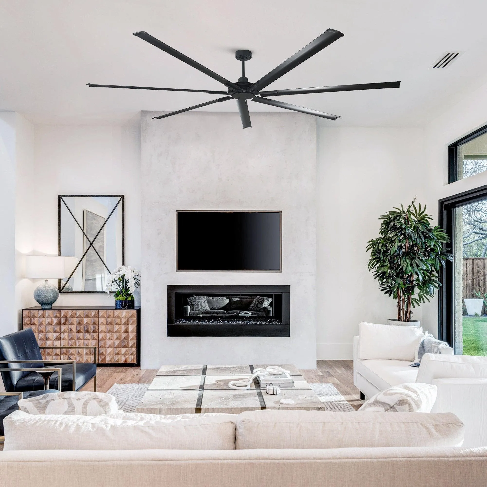 84 Inch 100 Inch Extra Large Ceiling Fan with Remote Control