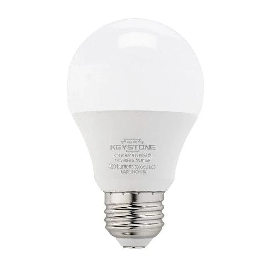 A19 Omni-Directional Bulb, 60W Equivalent, E26 Medium Base, 3500K, 80 CRI, Non Dimming, Generation 2