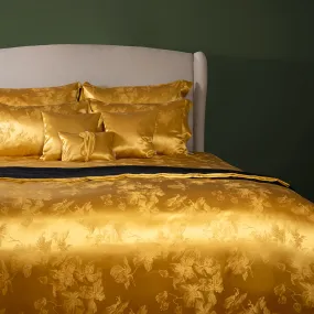 Ada Gold Pure Mulberry Silk Duvet Cover