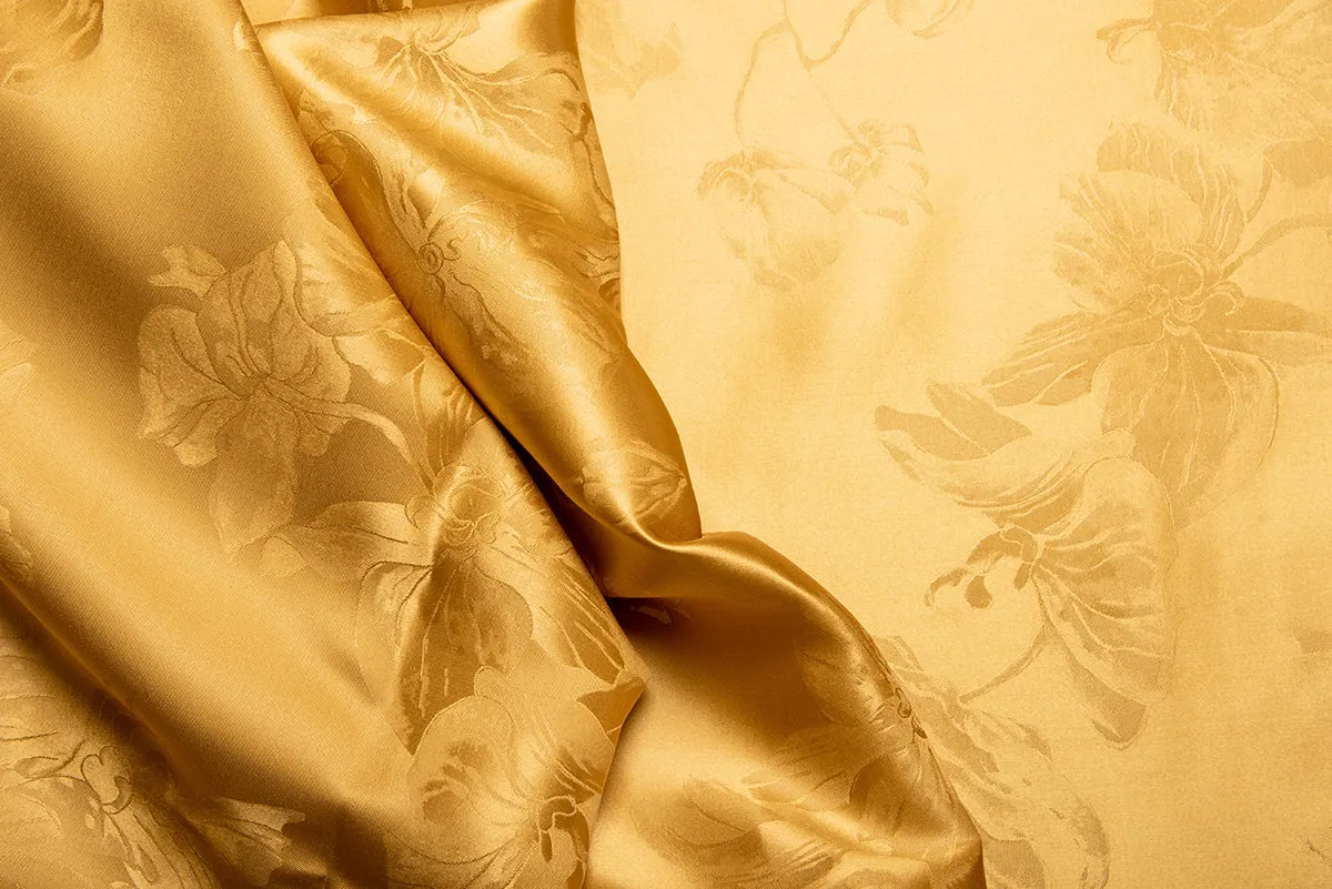 Ada Gold Pure Mulberry Silk Duvet Cover