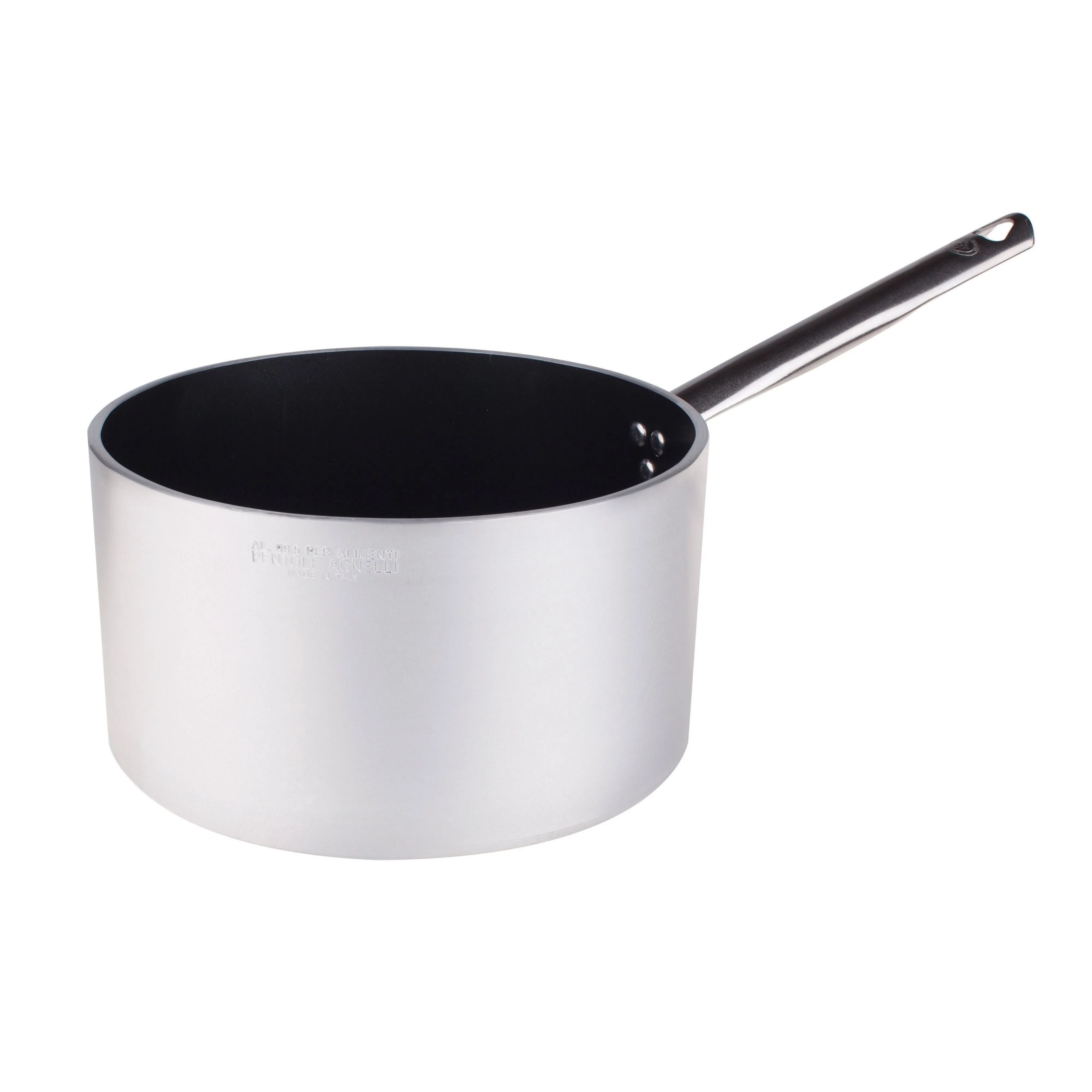 Agnelli Aluminum 5mm Nonstick Saucepan With Stainless Steel Handle, 3.4-Quart