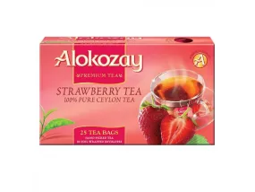 Alokozay Strawberry Tea - 25 Tea Bags in Foil Wrapped