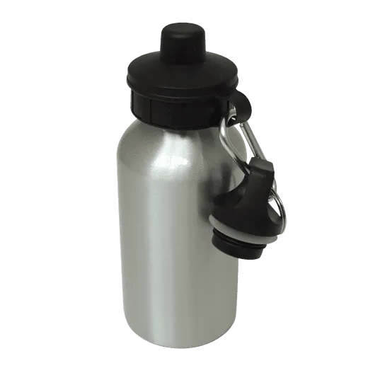 Aluminium Water Bottle 400ml Silver