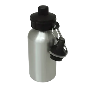 Aluminium Water Bottle 400ml Silver