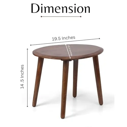 AMAZE SHOPPEE Wooden Coffee Table | Cocktail Table | Center Table/End Table for Living Room, Bedroom and Office Decor (Brown)