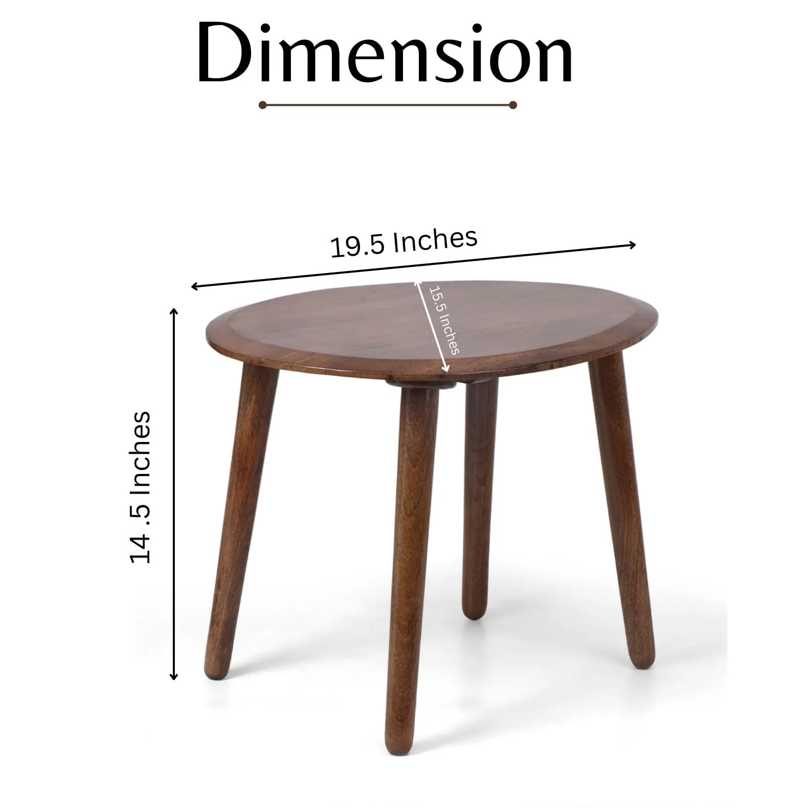 AMAZE SHOPPEE Wooden Coffee Table | Cocktail Table | Center Table/End Table for Living Room, Bedroom and Office Decor (Brown)