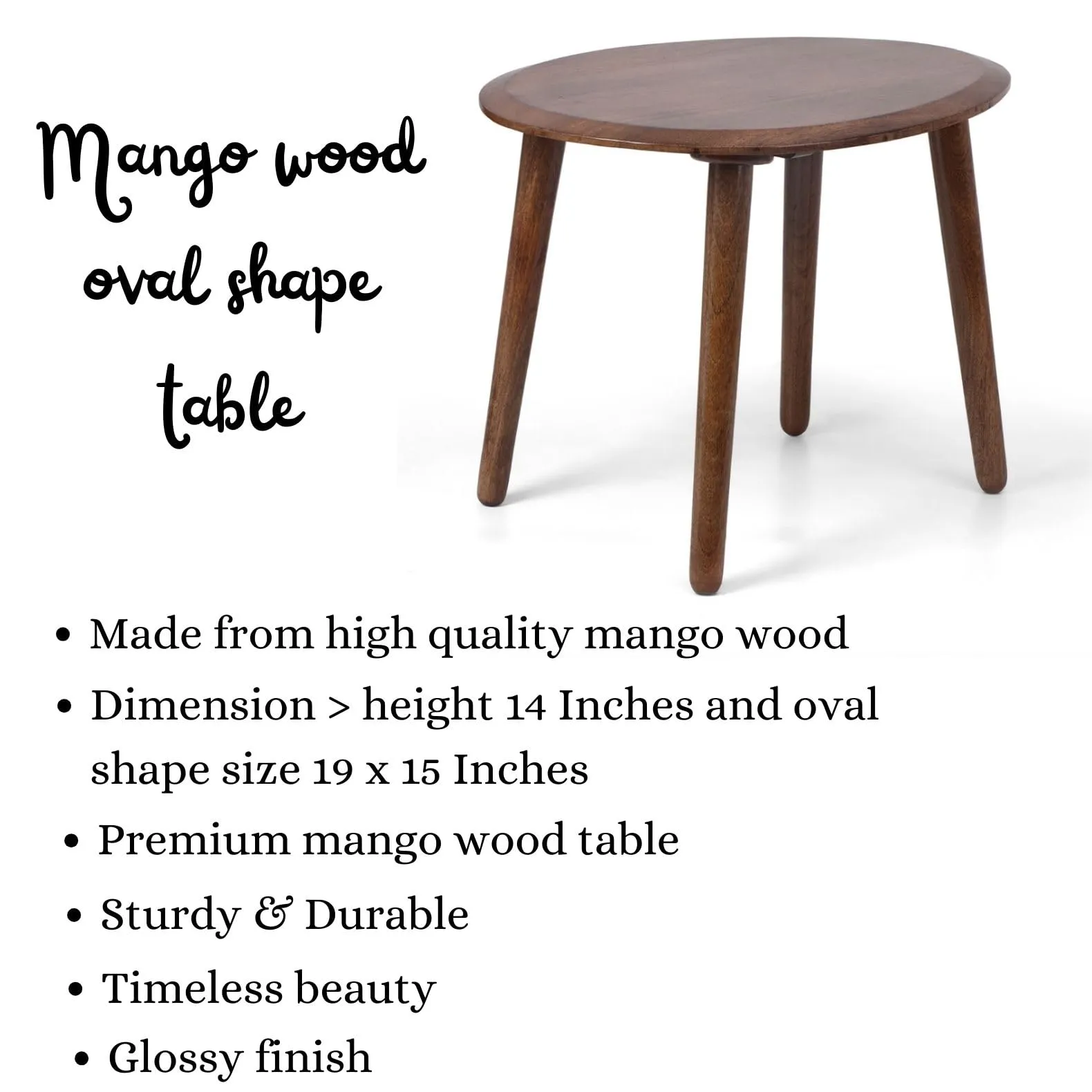 AMAZE SHOPPEE Wooden Coffee Table | Cocktail Table | Center Table/End Table for Living Room, Bedroom and Office Decor (Brown)