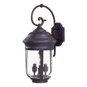 Amherst 23 in. 3 Lights Outdoor Wall Lantern Bronze Finish