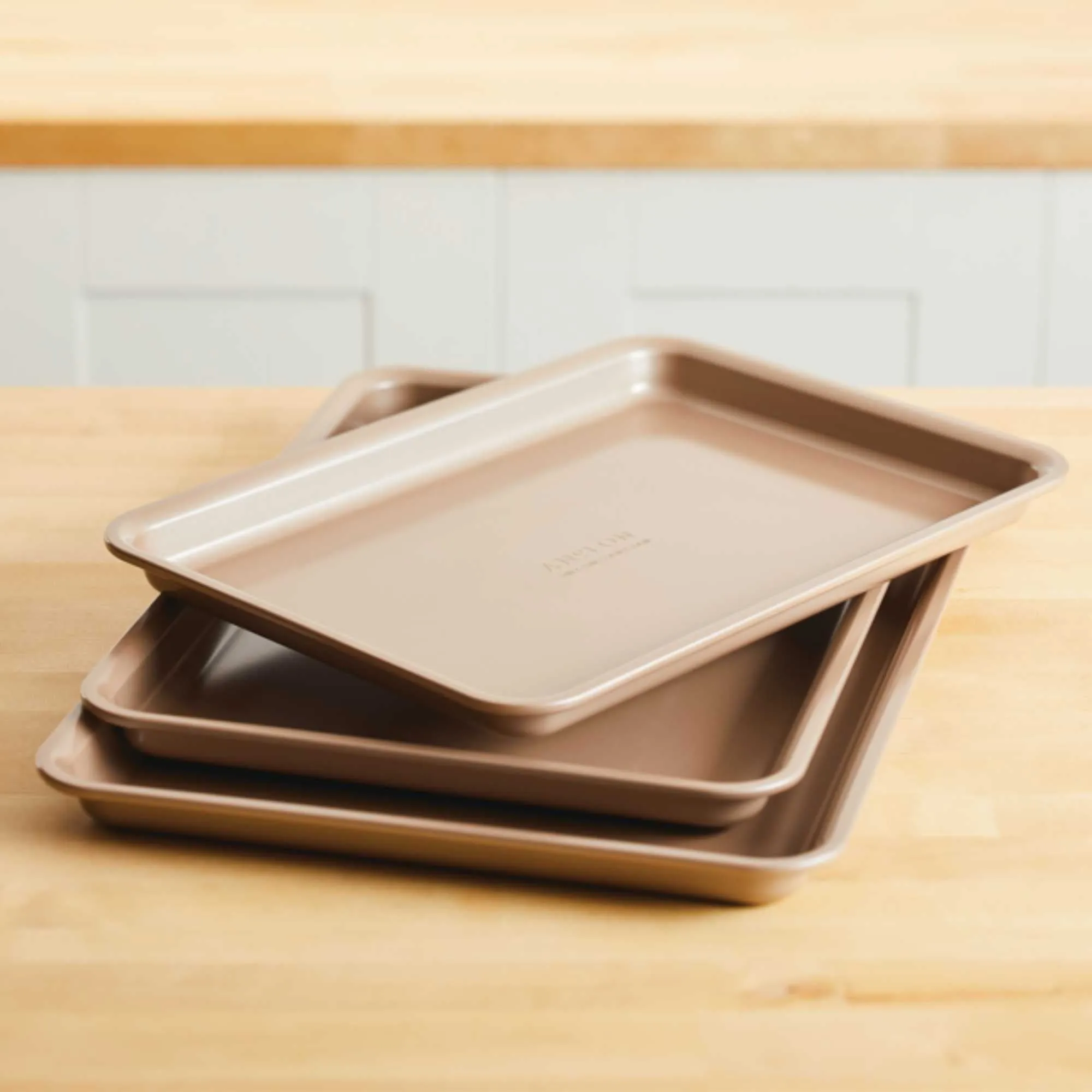 Anolon Gourmet 3 Piece Bakeware Set Bronze