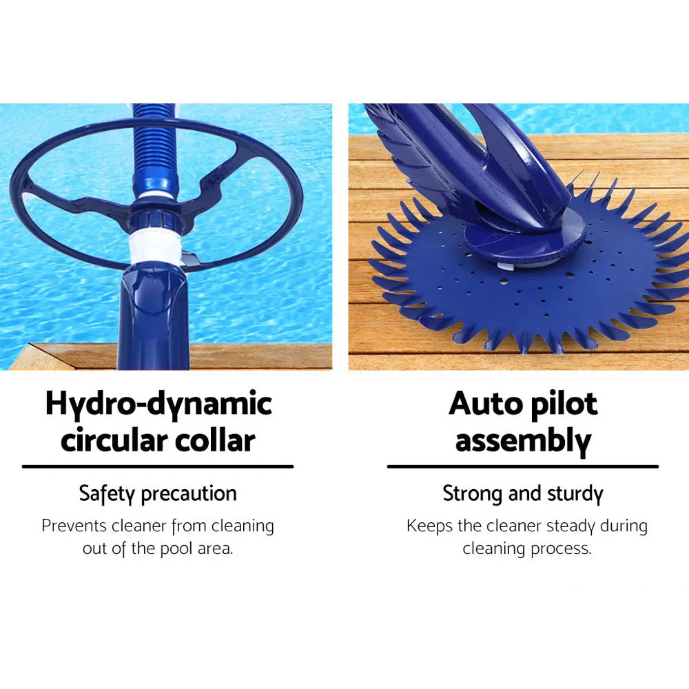 Aquabuddy Pool Cleaner Automatic Swimming Floor Climb Wall Vacuum 10M Hose