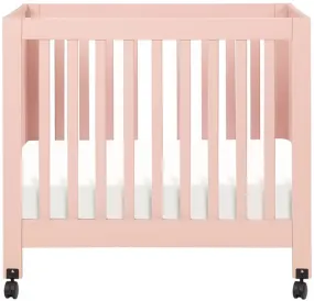 Babyletto Origami Mini Crib - Petal Pink