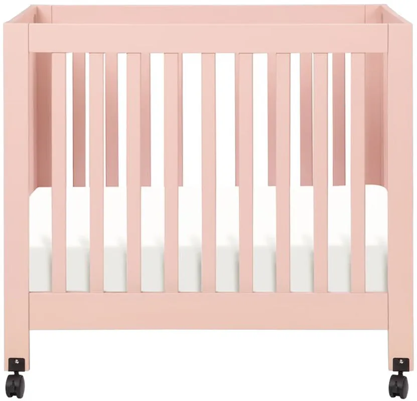 Babyletto Origami Mini Crib - Petal Pink