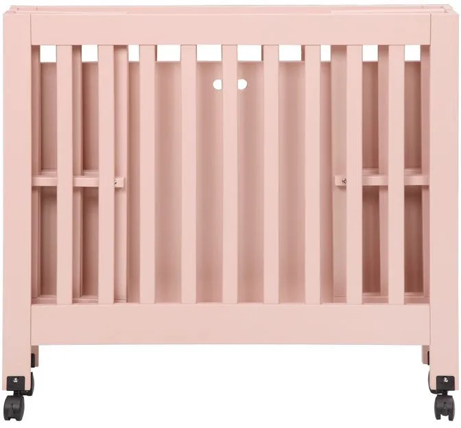 Babyletto Origami Mini Crib - Petal Pink