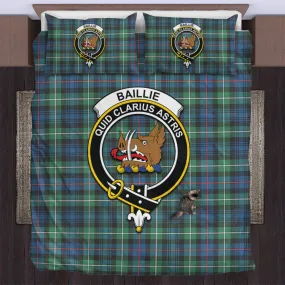 Baillie Ancient Tartan Bedding Set with Family Crest