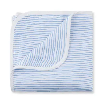 Bay Blue Wave Quilt Blanket