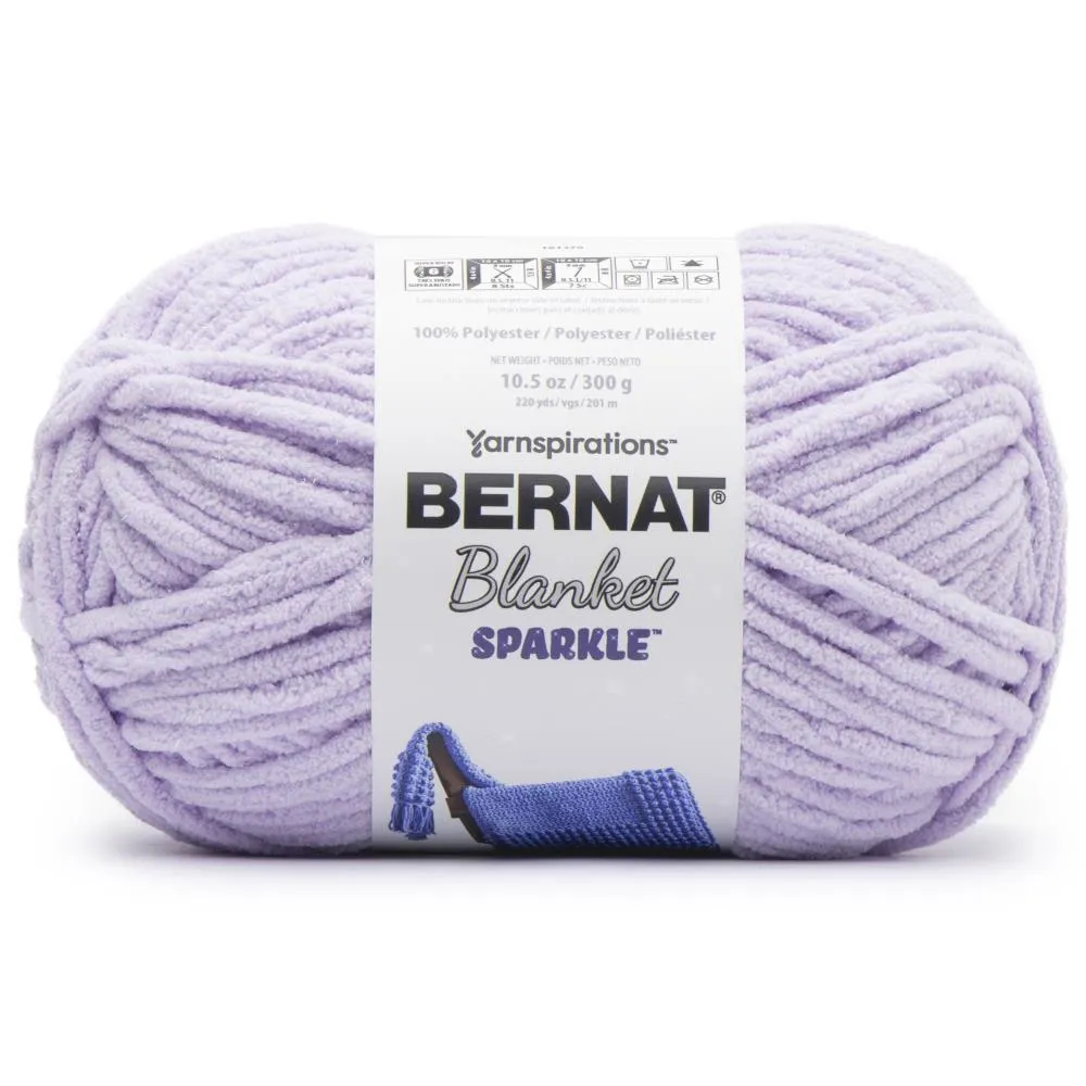 Bernat Blanket Sparkle Yarn - Lavender