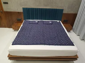 BIO Magnetic Mattress Protector with 2 Pillow (6X6 feet) Blue