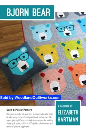 Bjorn Bear Quilt Pattern by Elizabeth Hartman