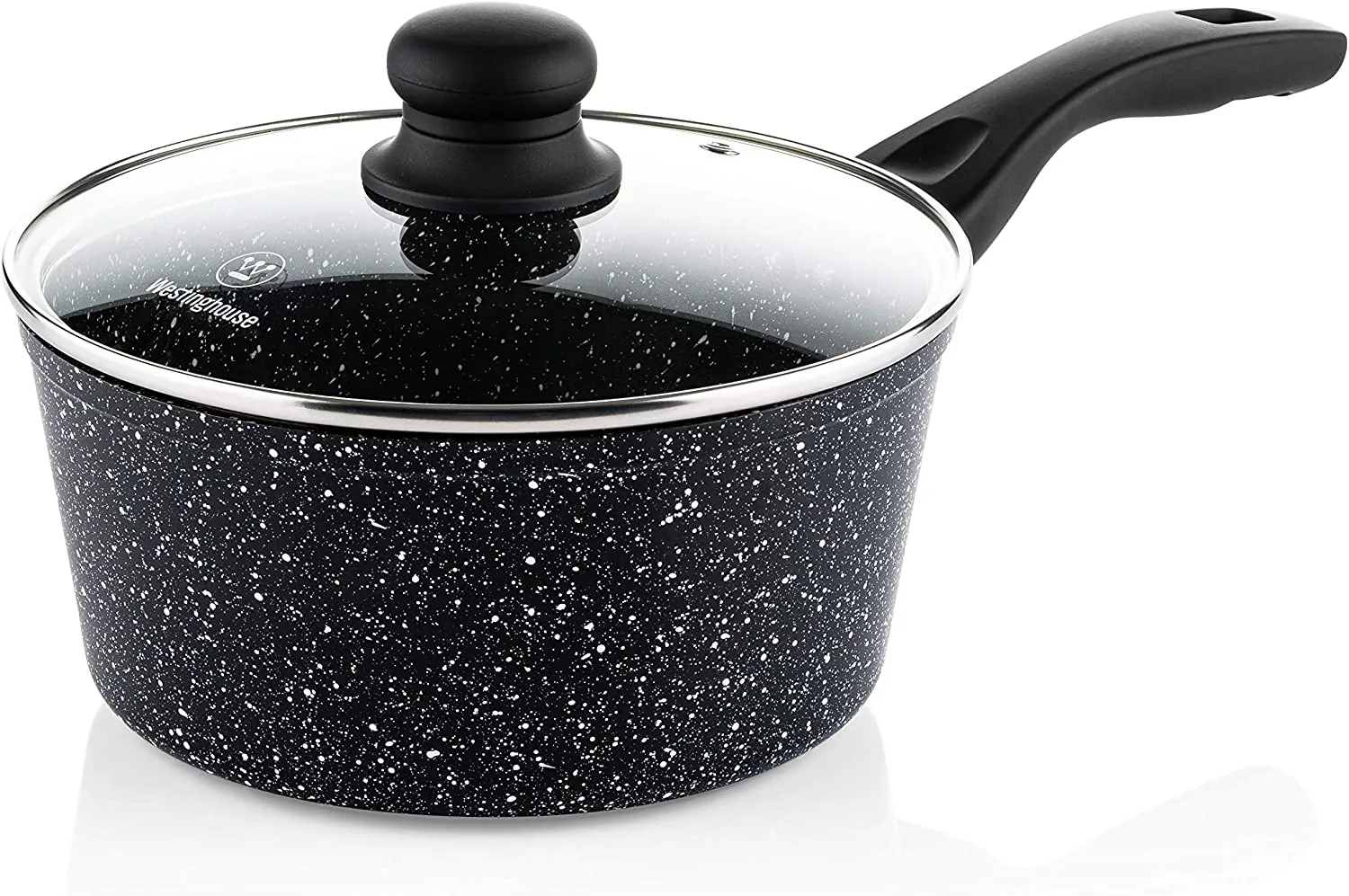 Black marble sauce pan (8")