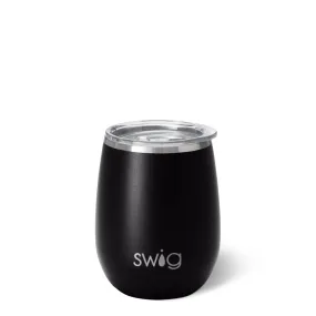 Black Stemless Wine Cup 14oz