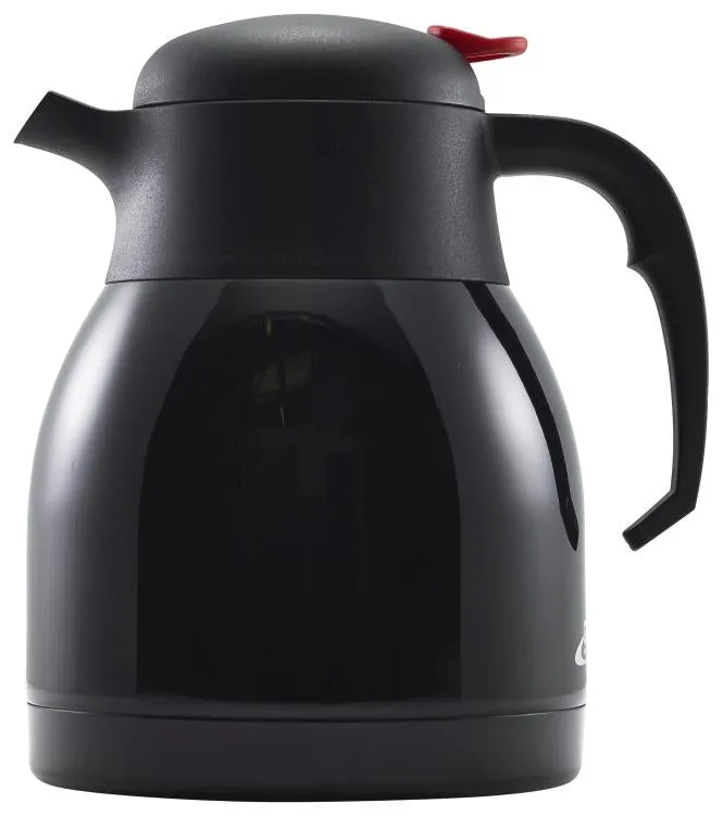 Black St/St Vacuum Push Button Jug 1.2L