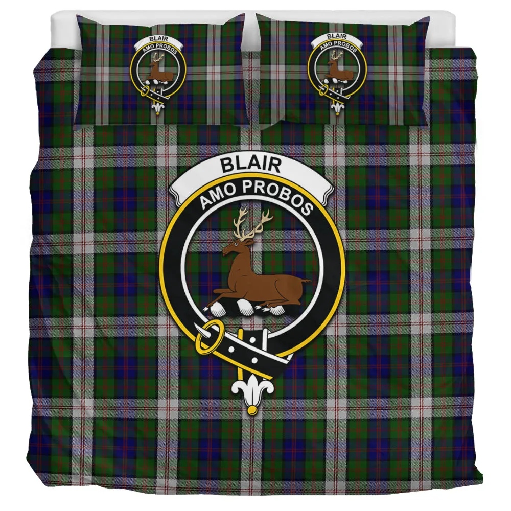 Blair Dress Tartan Bedding Set with Family Crest