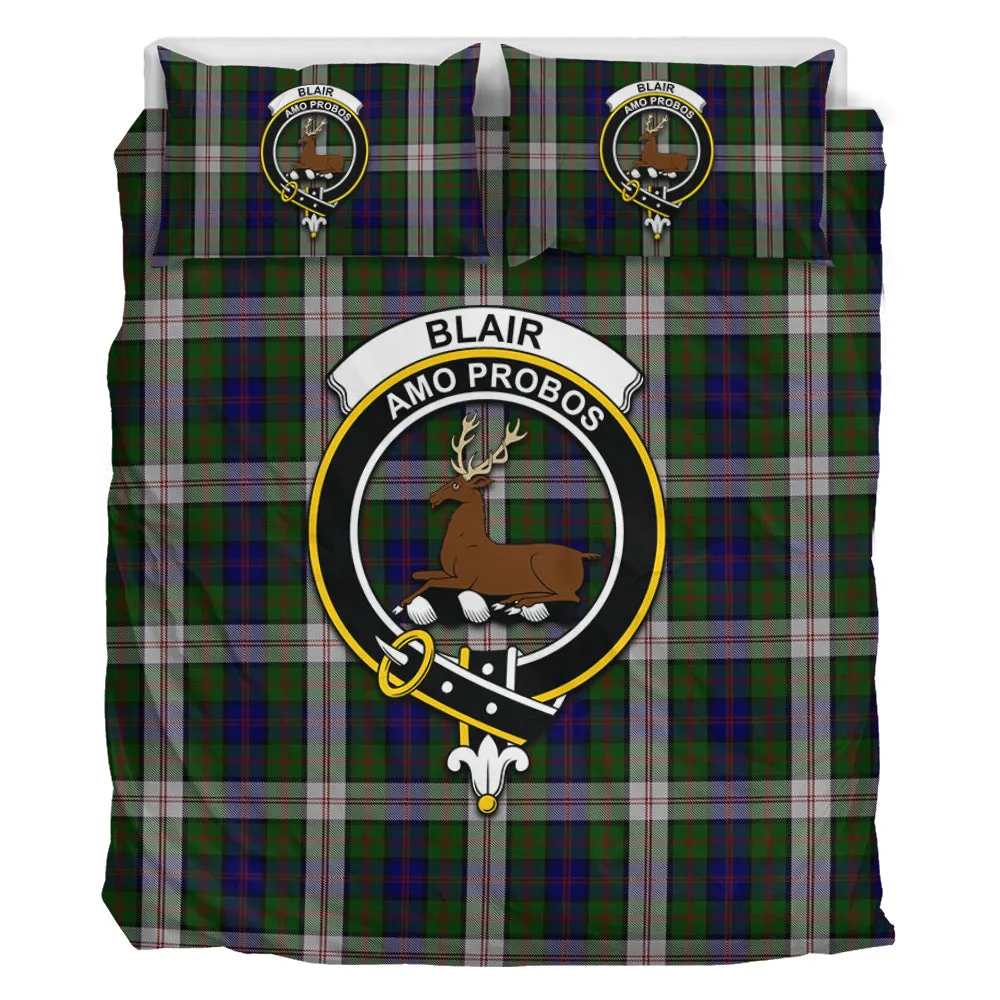 Blair Dress Tartan Bedding Set with Family Crest