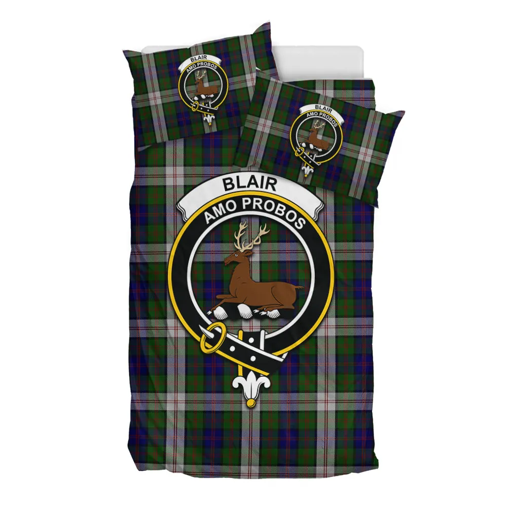 Blair Dress Tartan Bedding Set with Family Crest