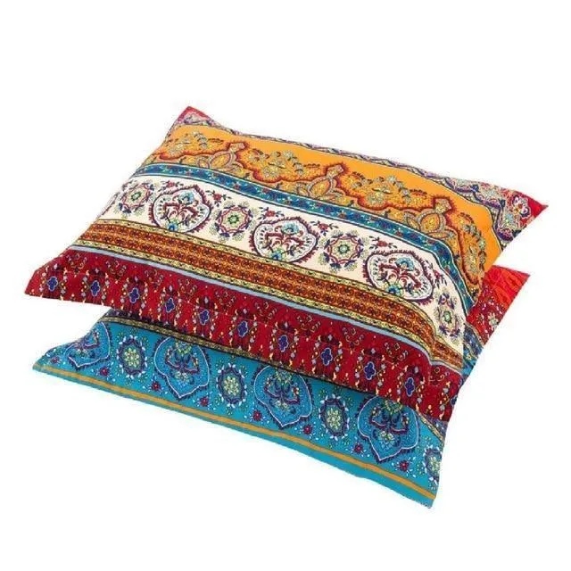 Bohemian Fitted Sheet Mattress Cover Wish Pillowcase Home Textile