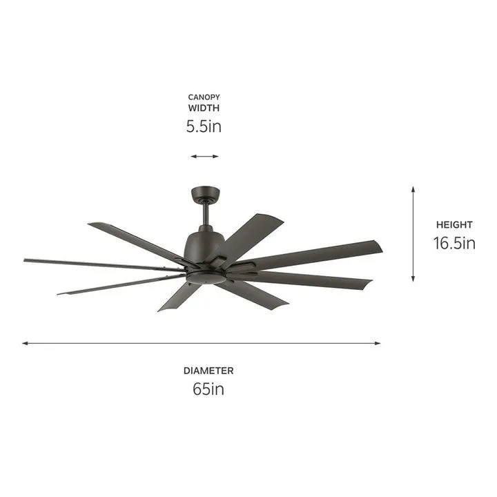 Breda 65" 8-Blade Ceiling Fan