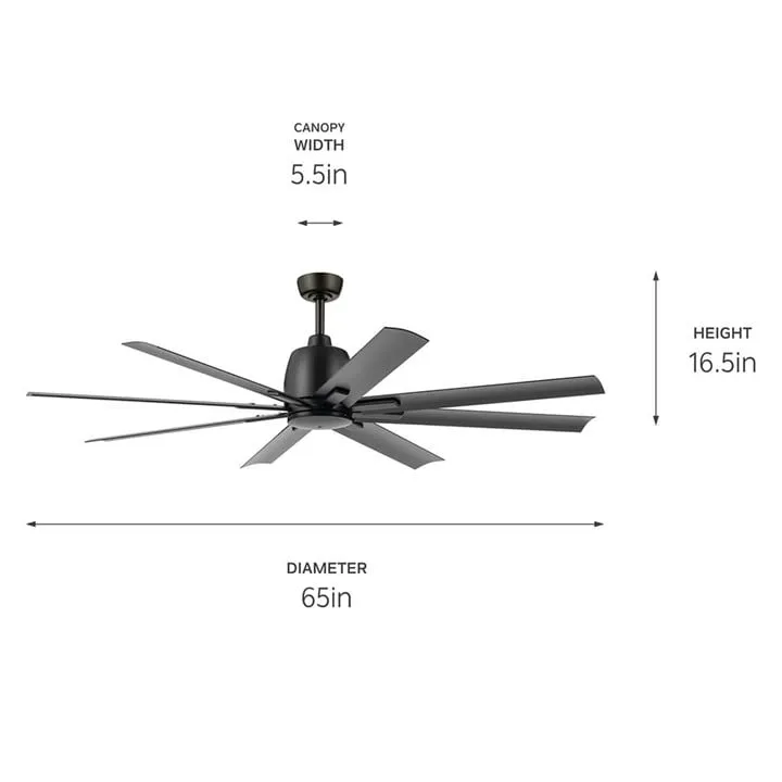 Breda 65" 8-Blade Ceiling Fan